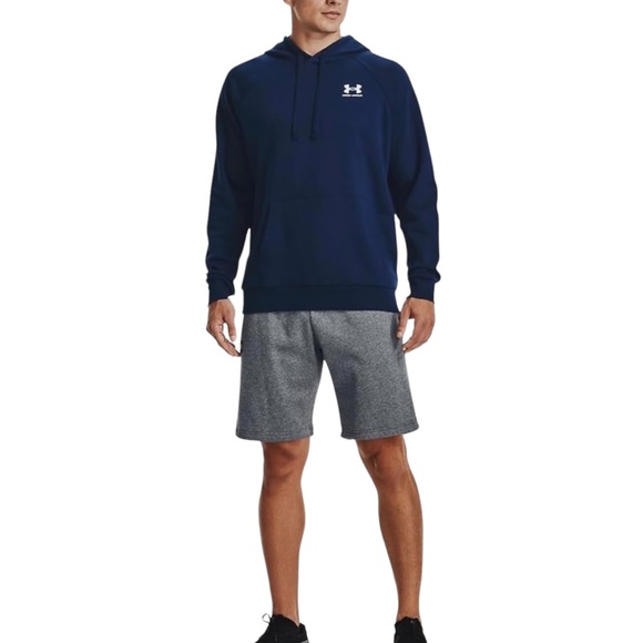 Under Armour Other - Under Armour Men's UA Rival Fleece Cotton Academy Blue Hoodie Pullover 1366723
